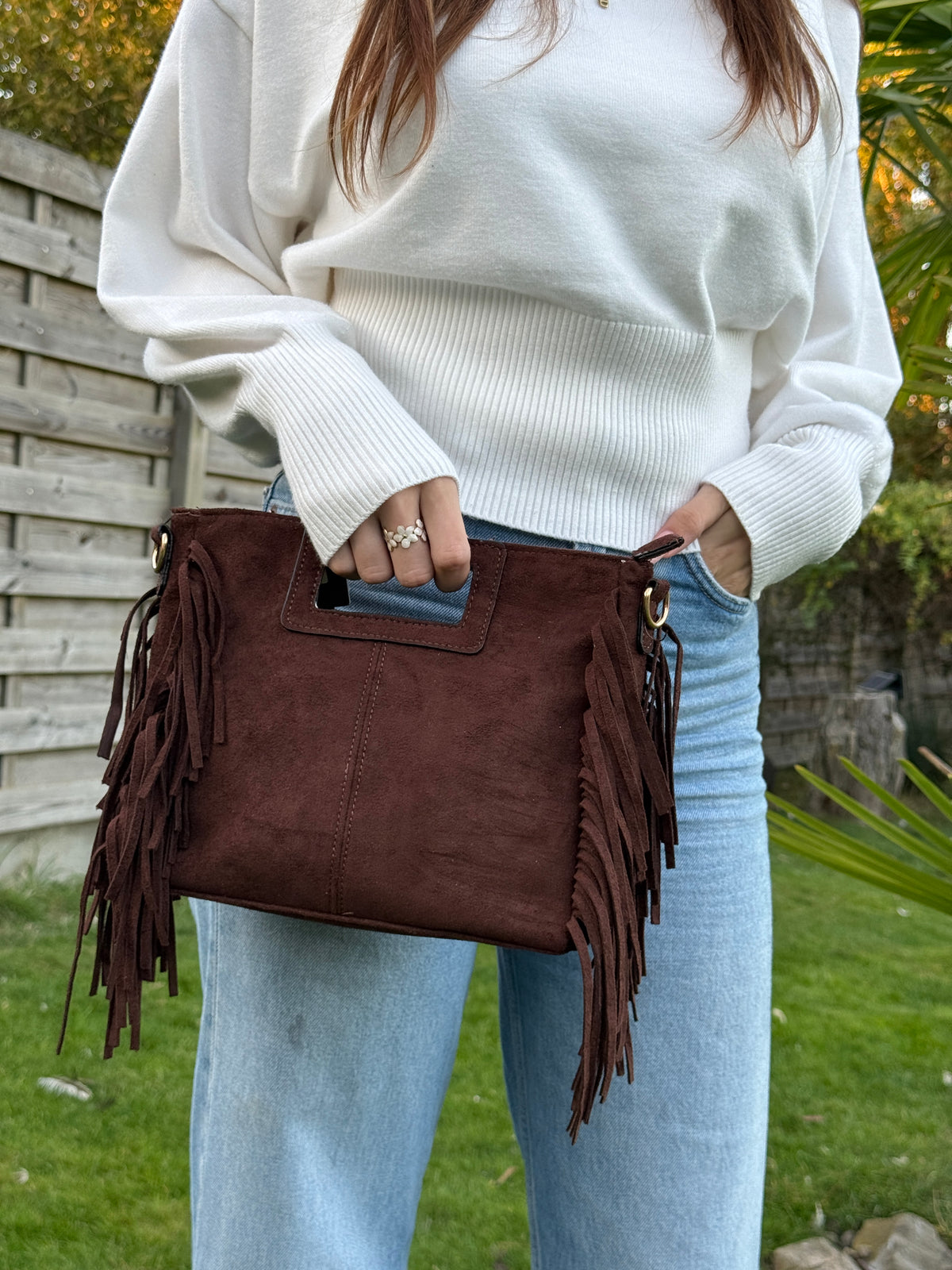 Sac à frange carré