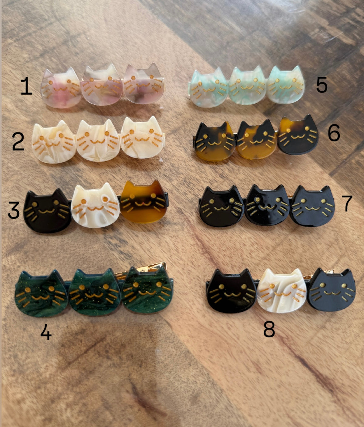 Barrettes chats
